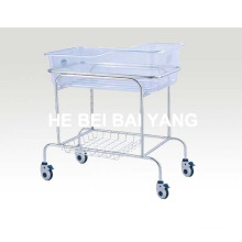 Stainless Steel Hospital Baby Bed